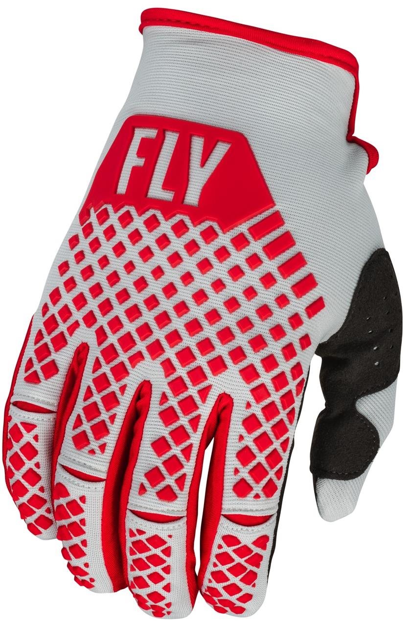 Fly Racing rukavice Kinetic, 2023 červená/šedá 3XL