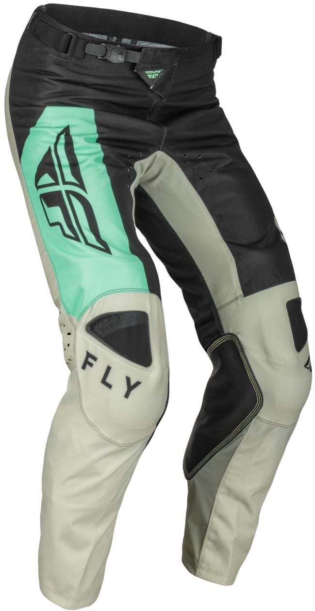 Fly Racing kalhoty Kinetic Jet, 2023 černá/mint/šedá velikost 38