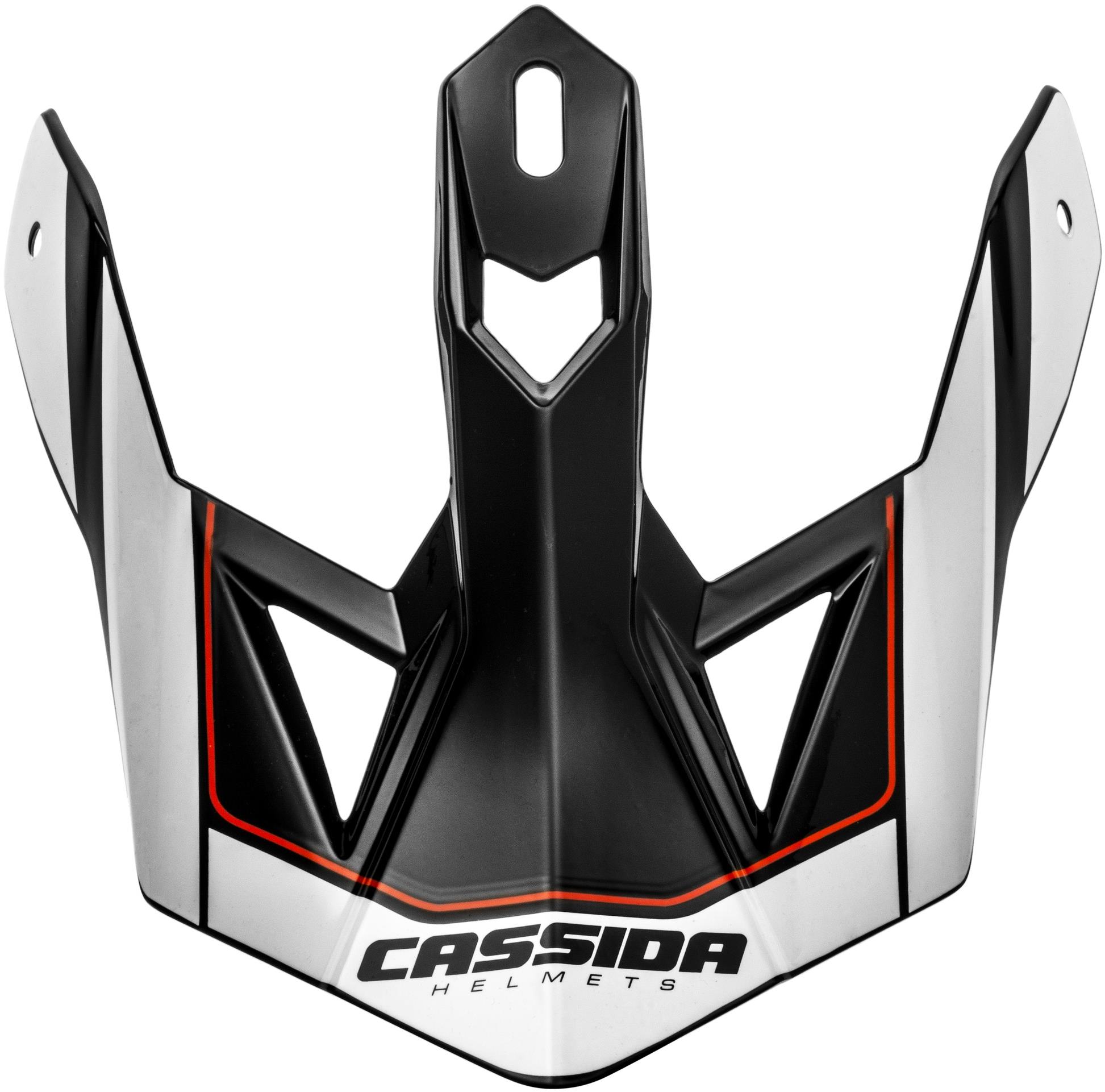 CASSIDA kšilt pro přilby Cross Pro 2, černá/bílá/červená