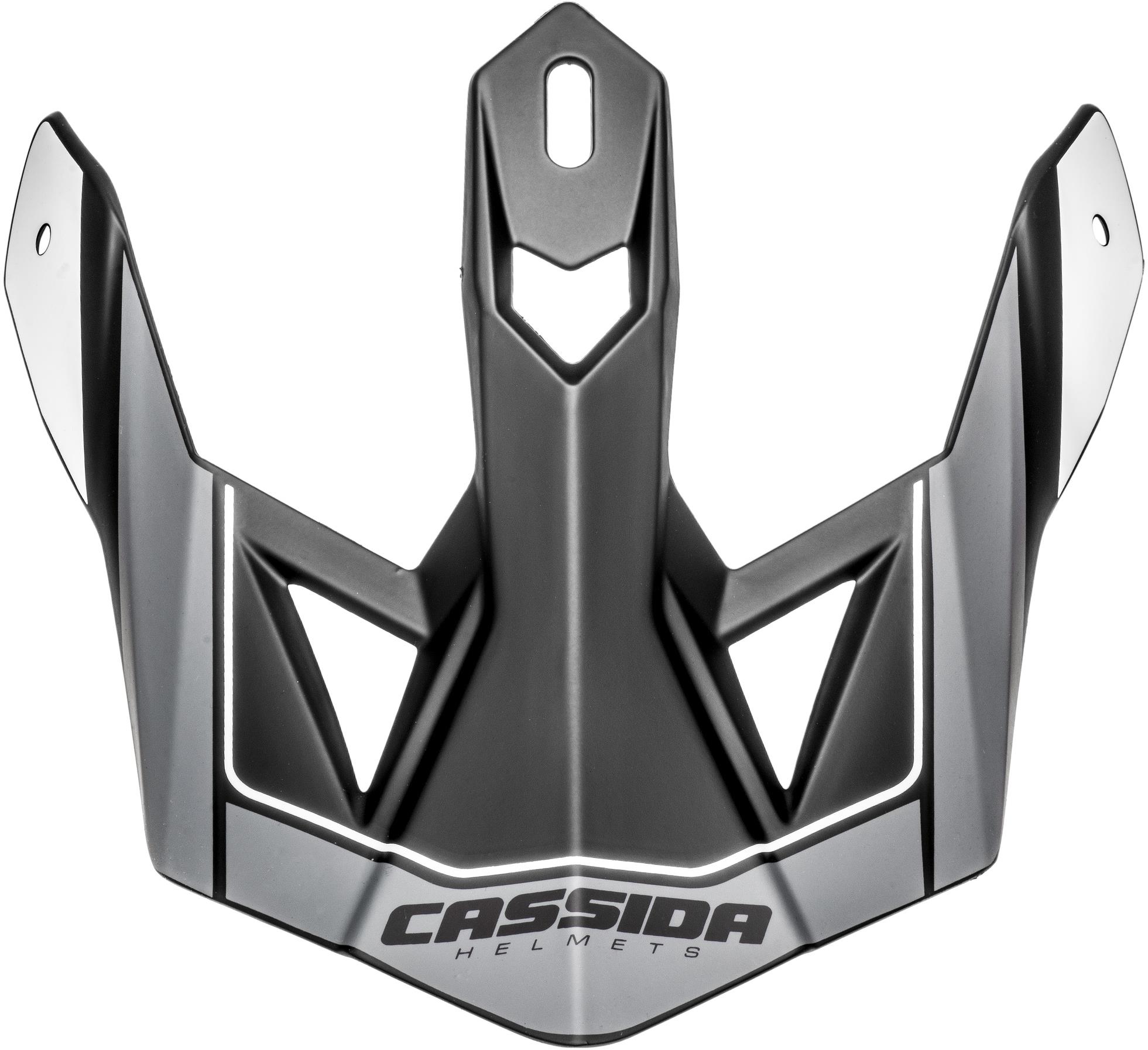 CASSIDA kšilt pro přilby Cross Pro 2, šedá matná/černá/bílá