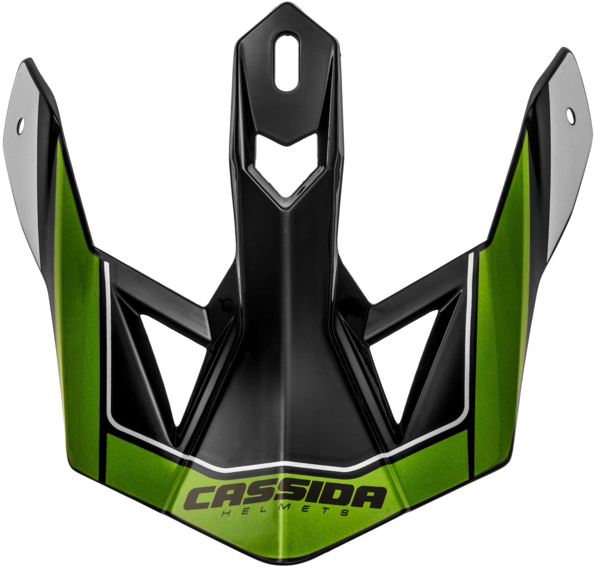 CASSIDA kšilt pro přilby Cross Pro 2, zelená perleť/černá/bílá
