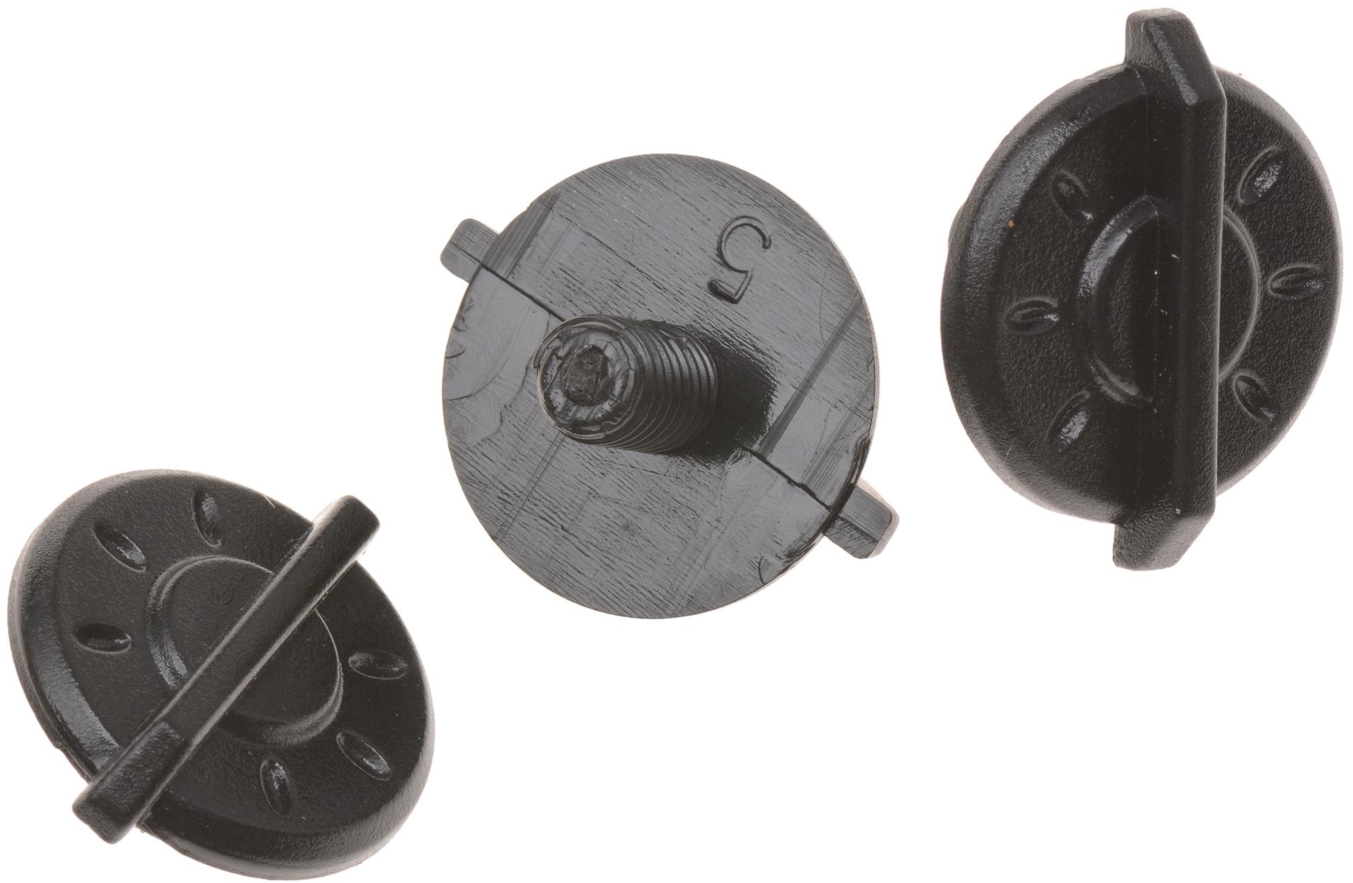 CASSIDA šrouby kšiltu pro přilby Cross Cup dospělé a dětské, černé, sada 3 ks