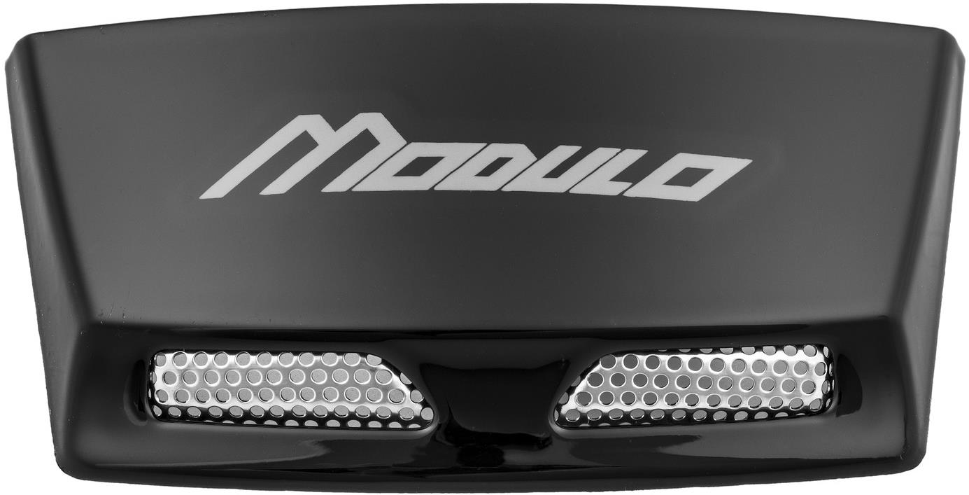 CASSIDA zadní kryty ventilace pro přilby Modulo 2.0, černá lesklá, vč. bílého loga