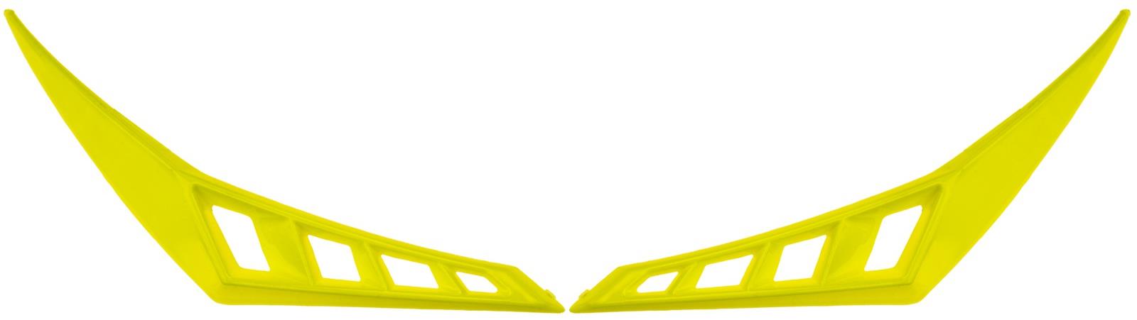 CASSIDA zadní kryty vrchní ventilace pro přilby Cross Pro 2, žlutá fluo