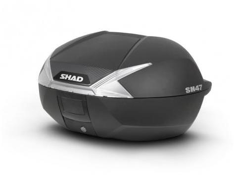 SHAD Vrchní kufr na motorku SH47 černá/bílá