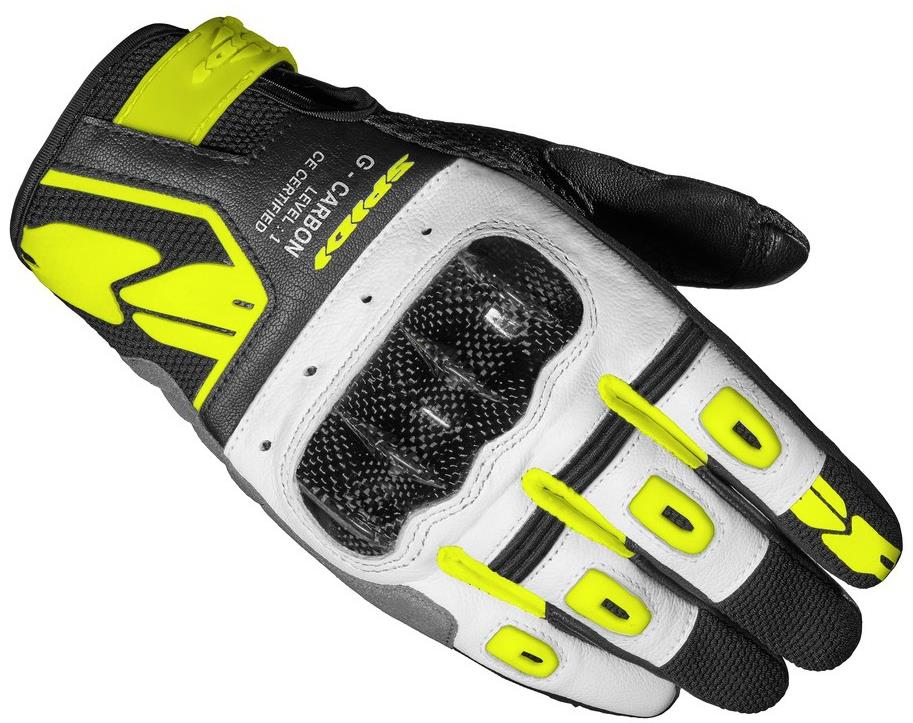SPIDI G-Carbon Lady, černé/bílé/žluté fluo, vel. L