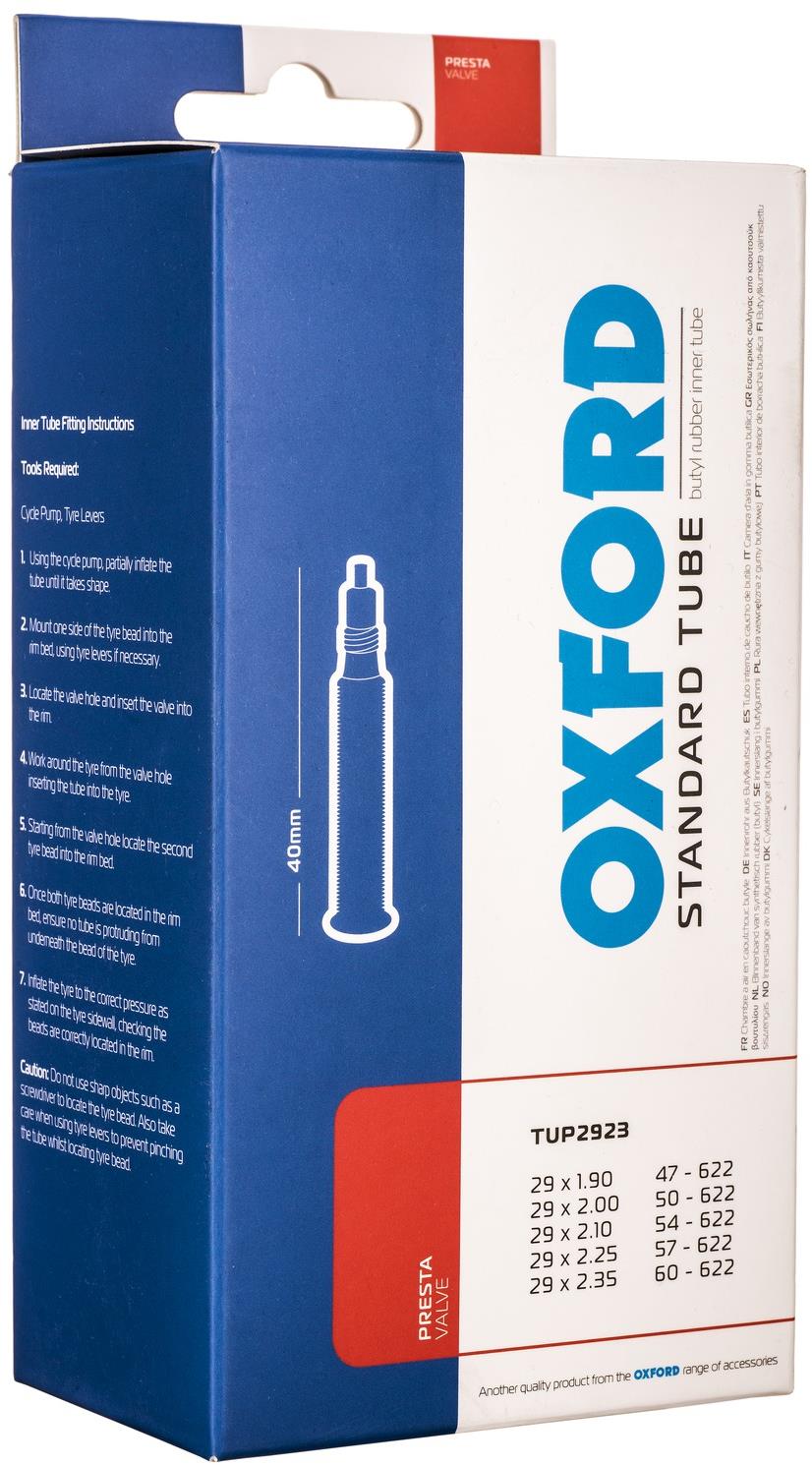 OXFORD cyklo duše 29 × 1,9/2,35, galuskový ventilek