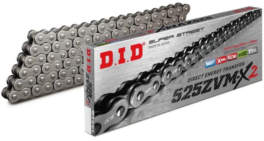 D.I.D Chain ZVM-X série X-Kroužkový řetěz 525ZVM-X2 118 L