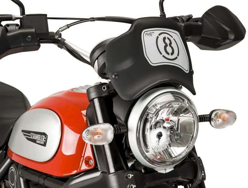 PUIG Plexi štít FRONTAL PLATE karbonový vzhled, 140.9177C