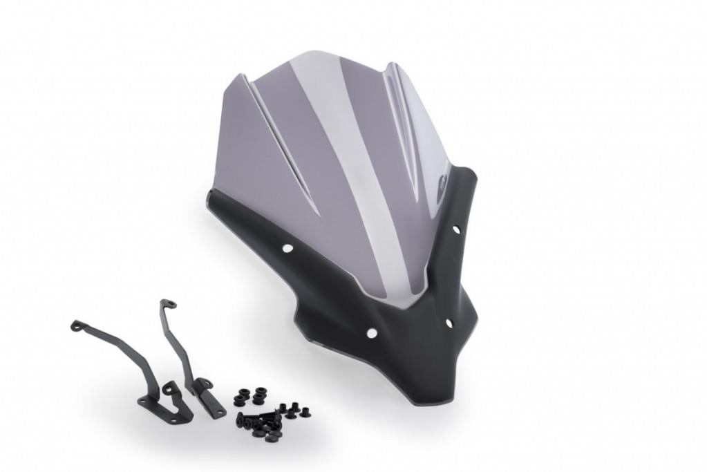 PUIG Plexi štít NEW. GEN TOURING kouřová, 445 × 310, 140.20619H