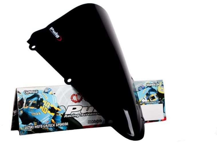 PUIG Plexi štít RACING černý, 370 × 255, 140.4637N