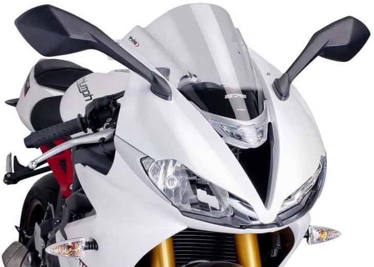 PUIG Plexi štít RACING průhledný, 390 × 300, 140.6498W