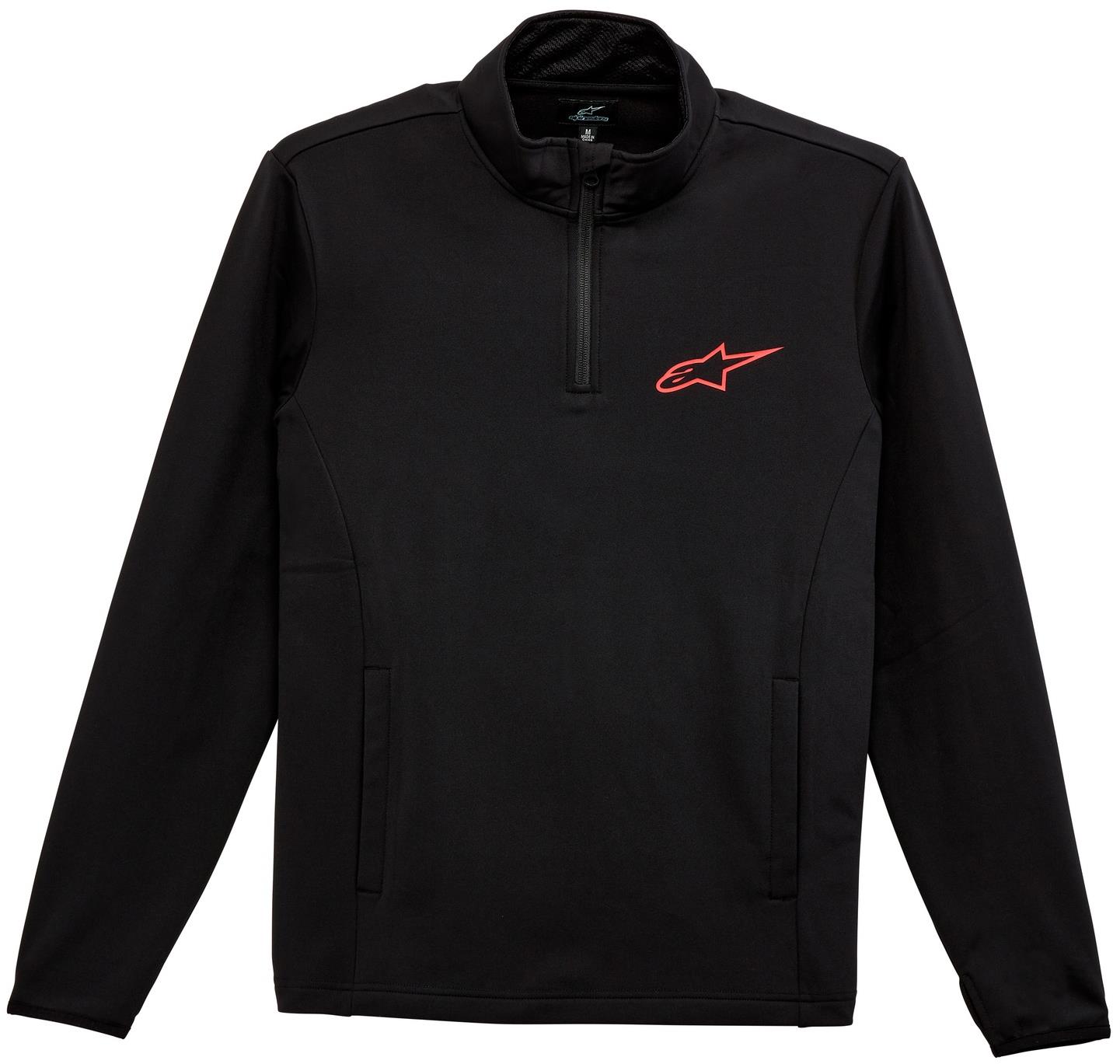 ALPINESTARS mikina Mission 2 Midlayer, černá/červená, velikost L