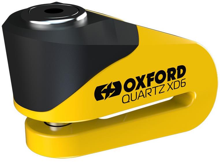 OXFORD zámek kotoučové brzdy Quartz XD6 (žlutý/černý, průměr čepu 6 mm)