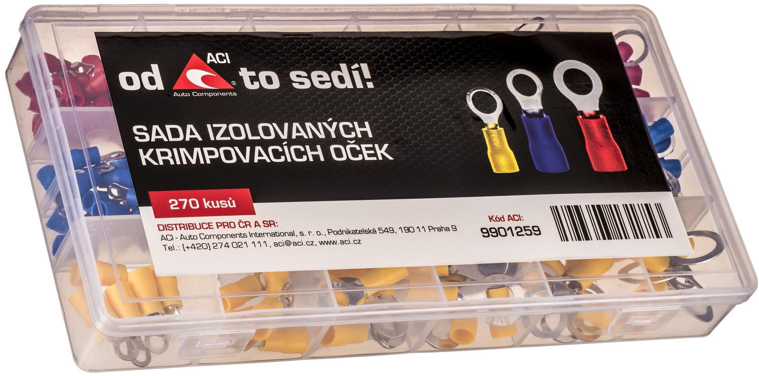 ACI sada izolovaných krimpovacích oček (270 ks)