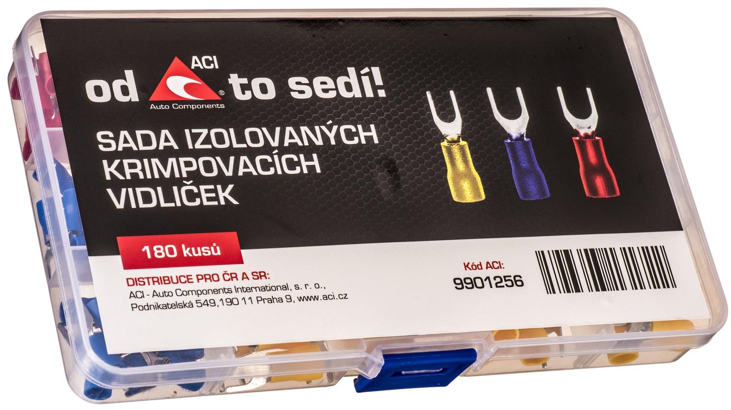 ACI sada izolovaných krimpovacích vidliček (180 ks)