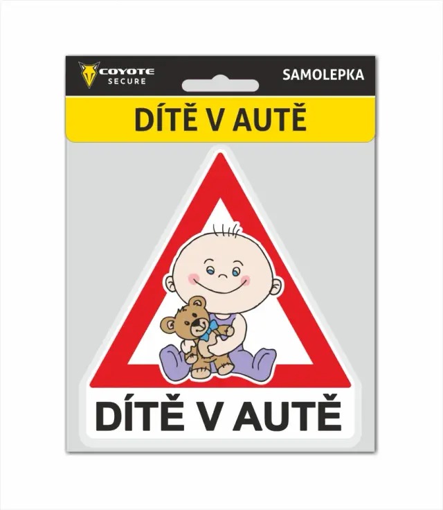 COYOTE SECURE Samolepka Dítě v autě