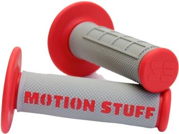 MOTION STUFF motokrosové rukojeti supersoft šedé/červené