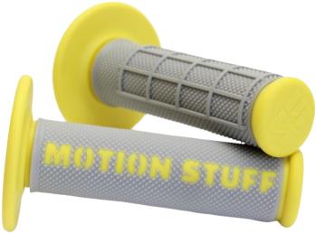 MOTION STUFF motokrosové rukojeti supersoft šedé/žluté
