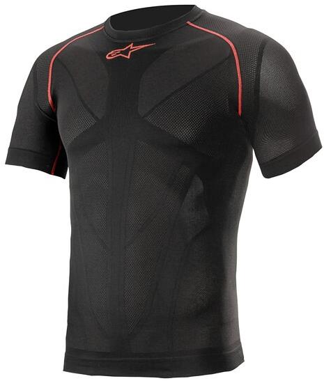 ALPINESTARS termotriko s krátkým rukávem Ride Tech Summer 2024, černé/červené, vel. XS/S