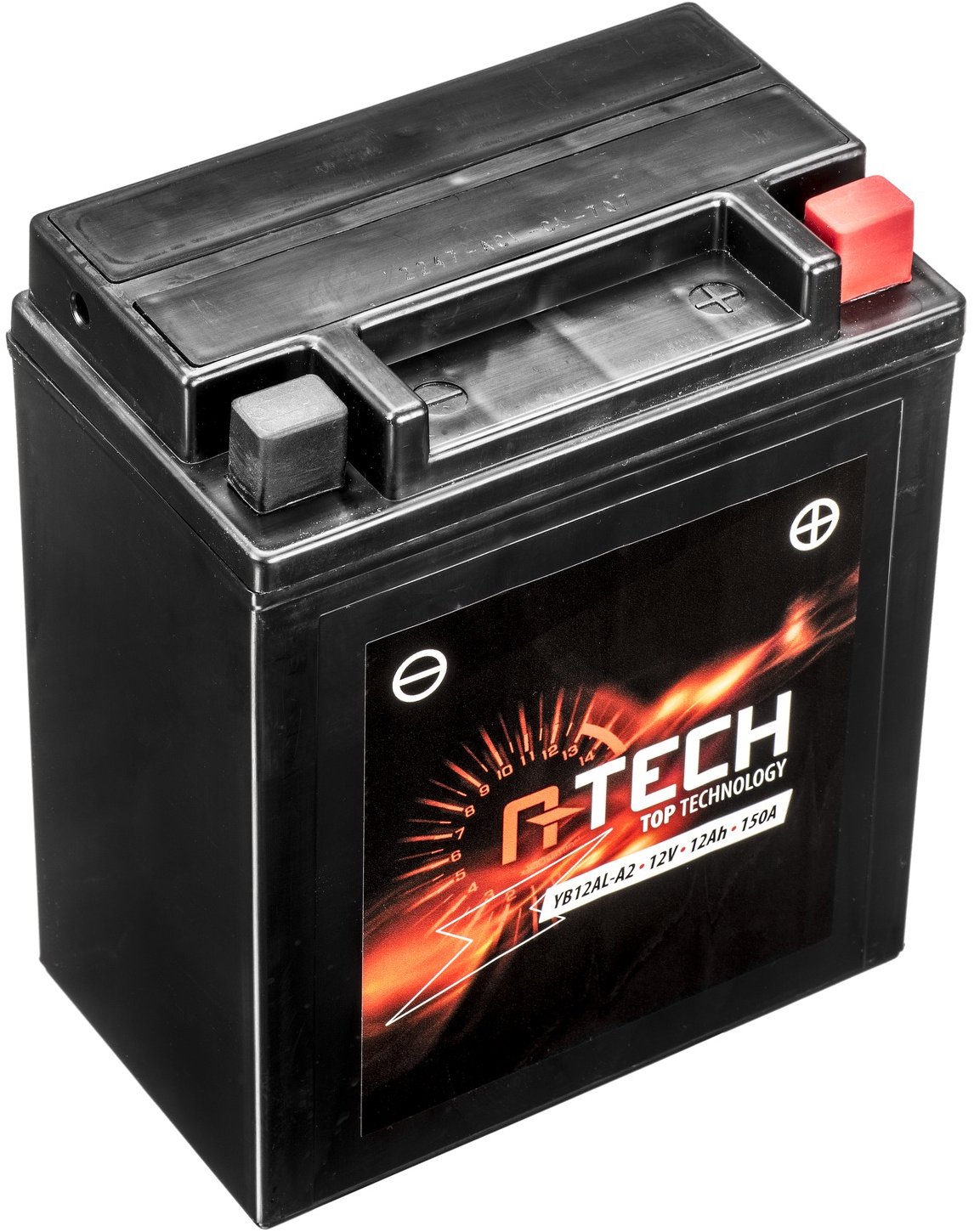 A-TECH baterie 12V, YB12AL-A, CB12AL-A2, 12 Ah, 150 A, 134 × 80 × 160