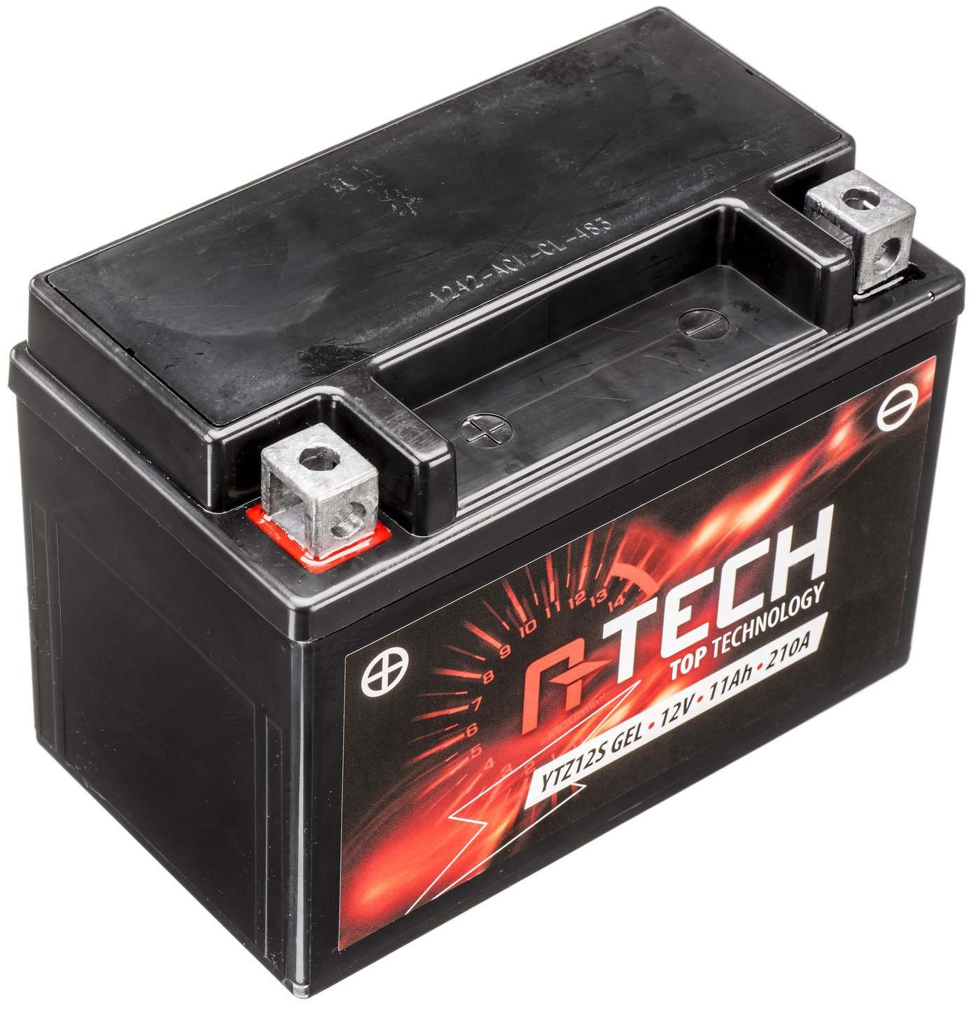 A-TECH baterie 12V, YTZ12S, YTZ12S-BS GEL, 12V, 11 Ah, 210 A, bezúdržbová GEL technologie, 150 × 88