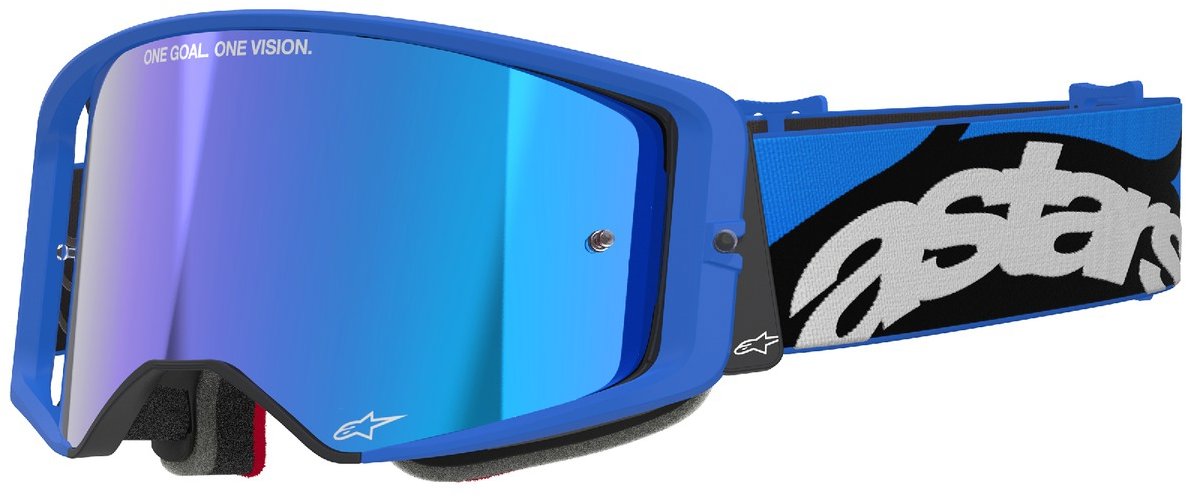 ALPINESTARS brýle SUPERTECH STREAM 2025, modrá, zrcadlové modré plexi