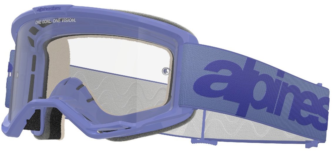 ALPINESTARS brýle VISION 5 WORDMARK 2025, fialová, čiré plexi