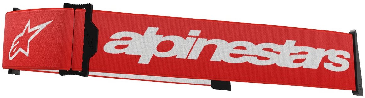 ALPINESTARS náhradní textilní popruh pro brýle SUPERTECH a VISION 8, červená/bílá