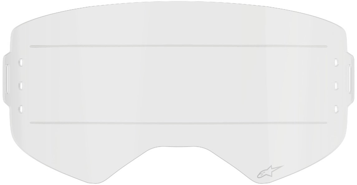 ALPINESTARS plexi pro brýle SUPERTECH, čiré pro systém roll-off