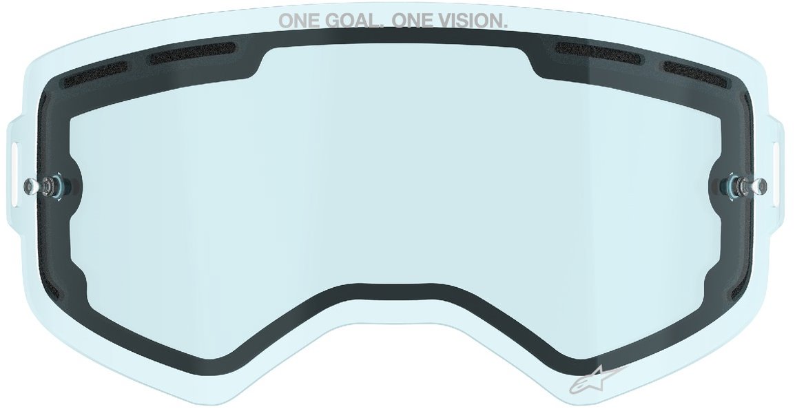 ALPINESTARS plexi pro brýle SUPERTECH, dvojité antifog modré