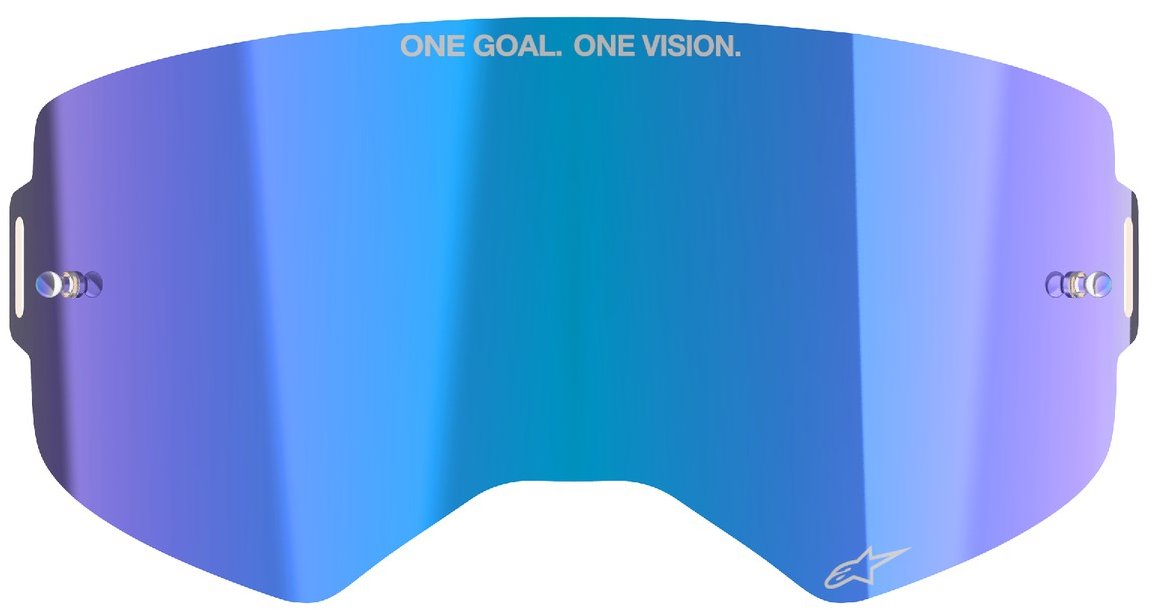 ALPINESTARS plexi pro brýle SUPERTECH, zrcadlové modré ABSOLUTE VISION™