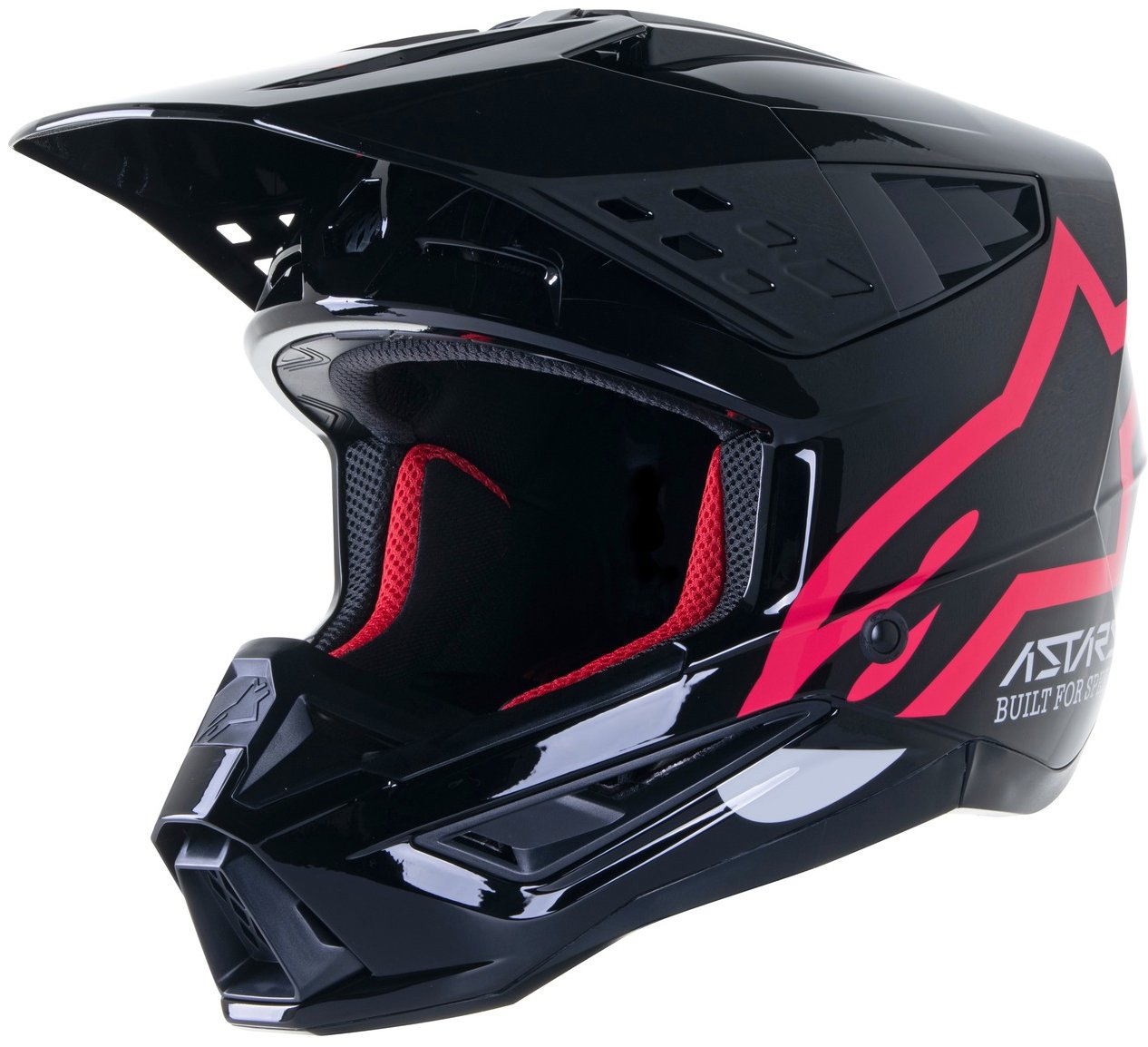 ALPINESTARS přilba S-M5 COMPASS, 2023, černá/růžová, vel. 2XL