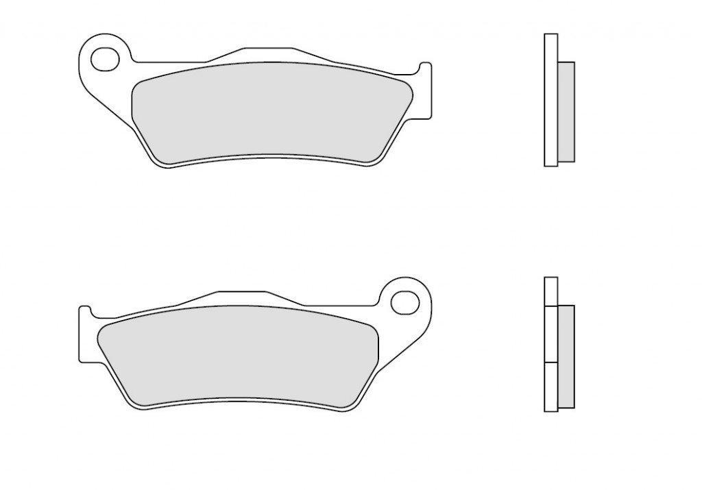 BREMBO Brzdové destičky 07001 CC SCOOTER