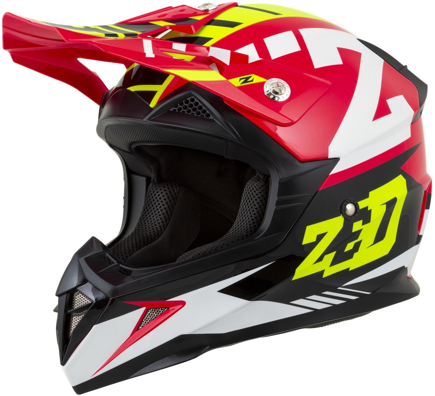 ZED X1.9 TARGA 2025, červená/žlutá fluo/černá/bílá, vel. M
