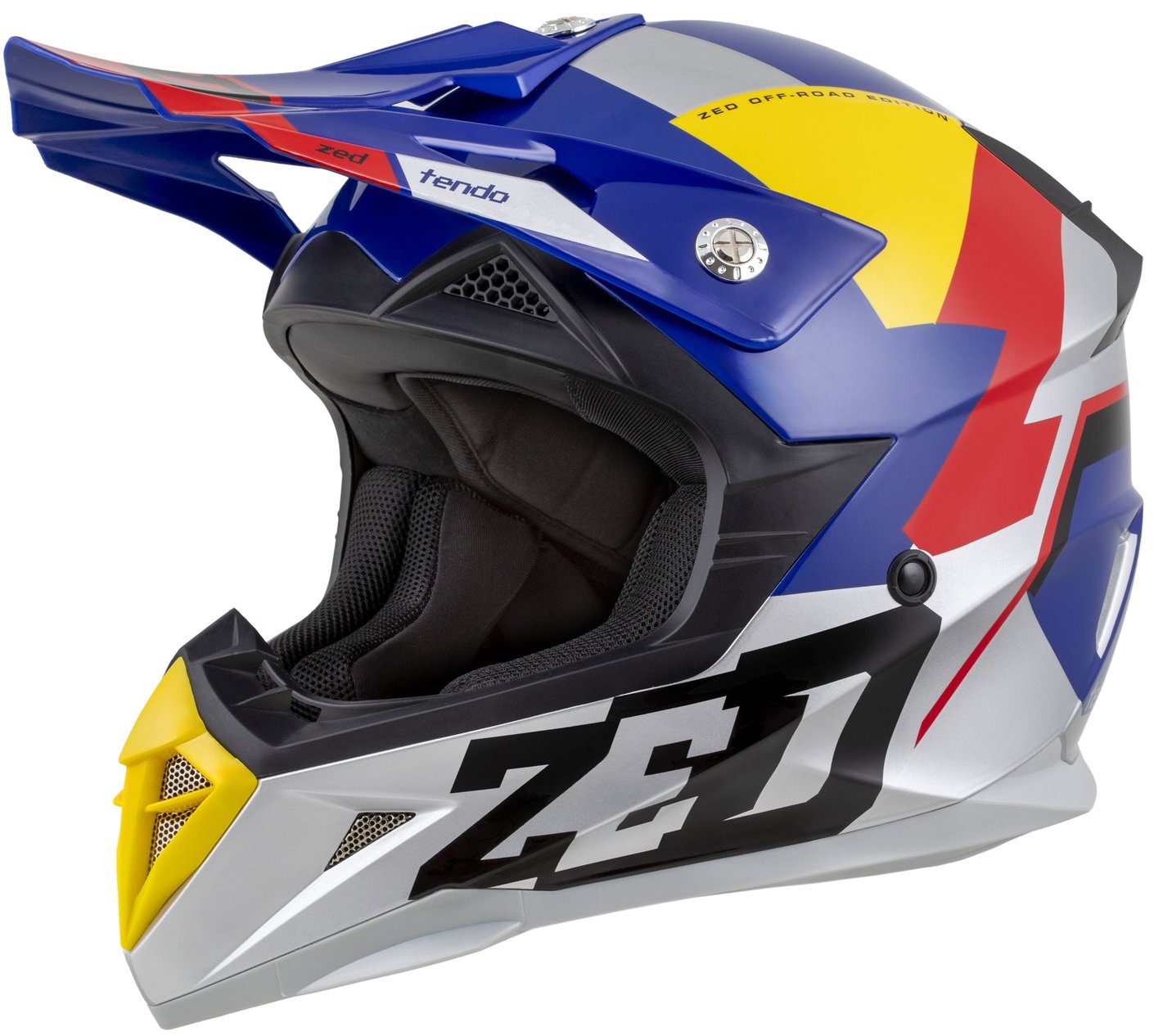 ZED X1.9D TENDO, dětská 2025, modrá perleť/červená/žlutá/stříbrná, vel. M