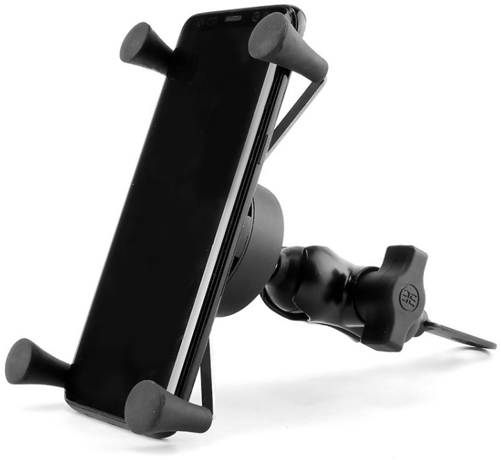 YSHOP Hliníkový držák telefonu na řídítka motocyklu pro velké úhlopříčky
