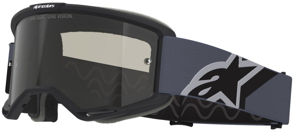 ALPINESTARS brýle Vision Sand 2026, černé/šedé, tmavě kouřové plexi