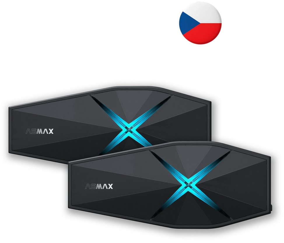 Asmax F1 PRO MAX Mesh-10 Magnetic Interkom DUO