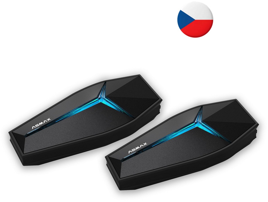 Asmax FUTURE-1 Mesh-10 Magnetic Interkom DUO