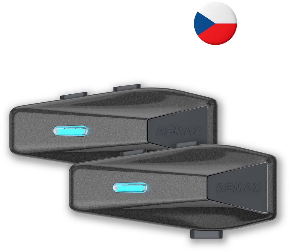 Asmax S2 Mesh-8 Clip Interkom DUO