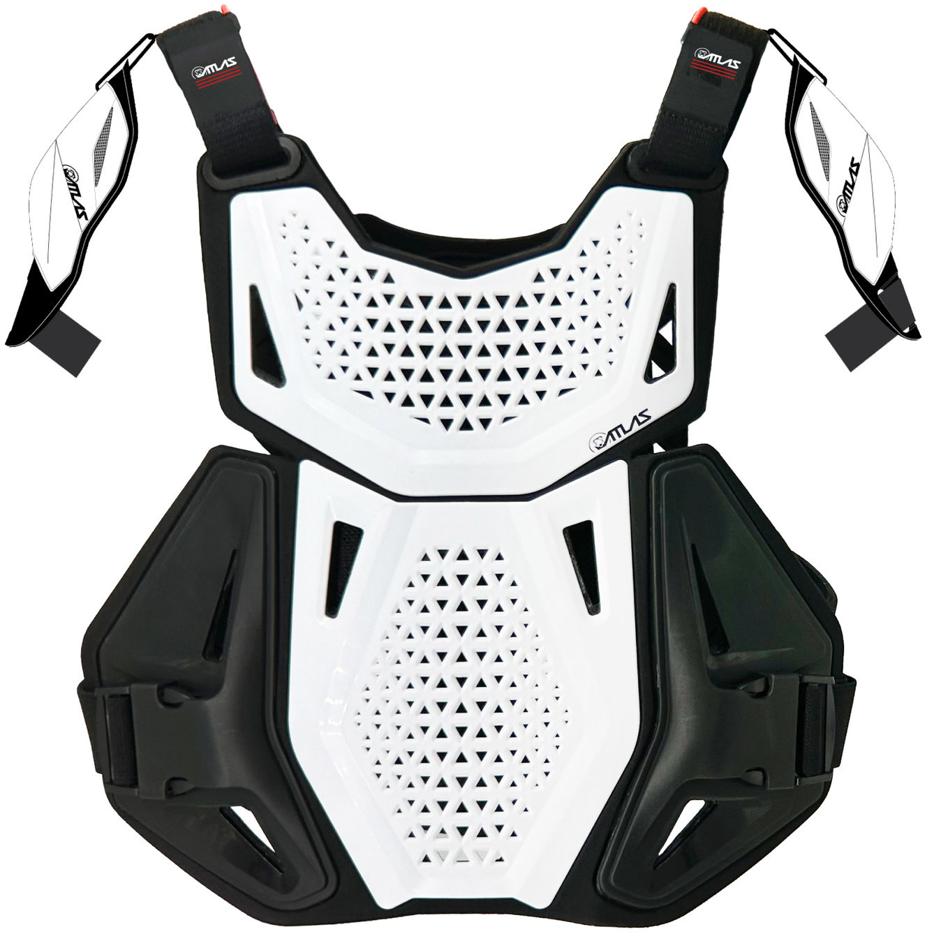 ATLAS chránič hrudníku + ramena CHARGER CE L1, bílý, dětský