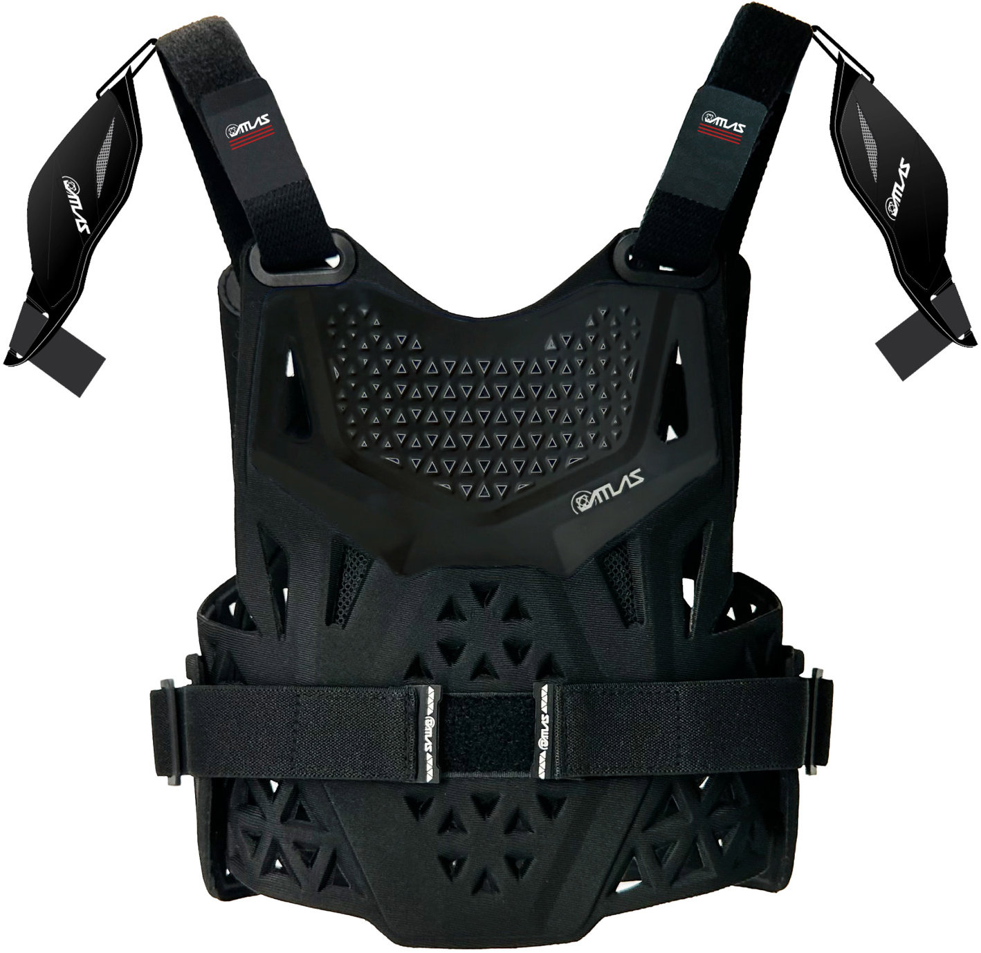 ATLAS chránič hrudníku + ramena CHARGER PeeWee CE L1, černý, předškolák