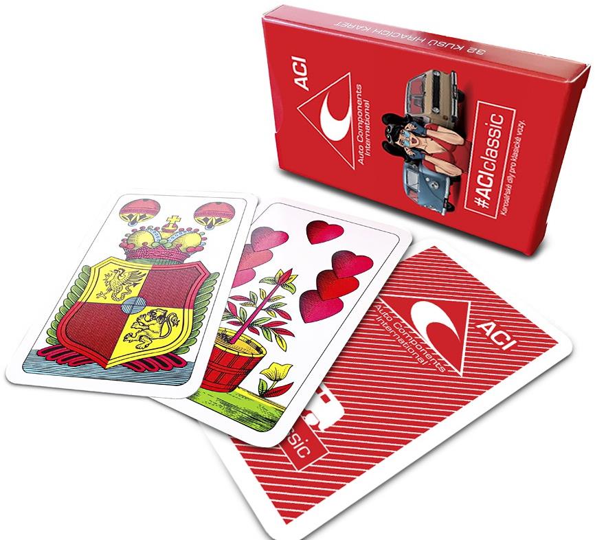 ACI hrací karty jednohlavé, 32 ks v krabičce