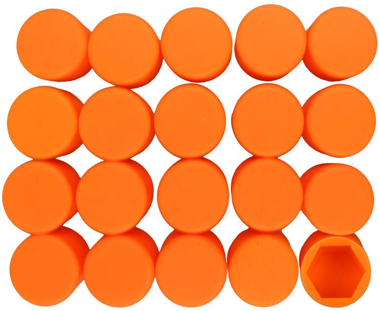 CAPPA Kryty šroubů silikonové 20ks oranžové 19 mm