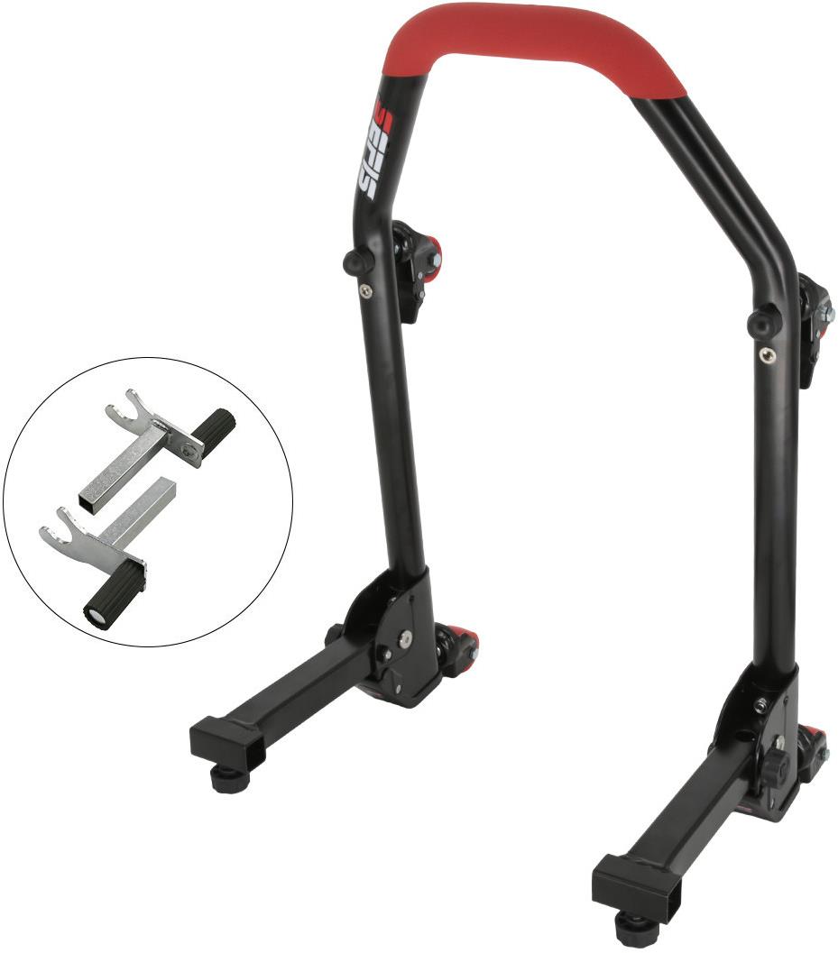 SEFIS M20U sklopný pojízdný univerzální moto stojan přední - 2v1