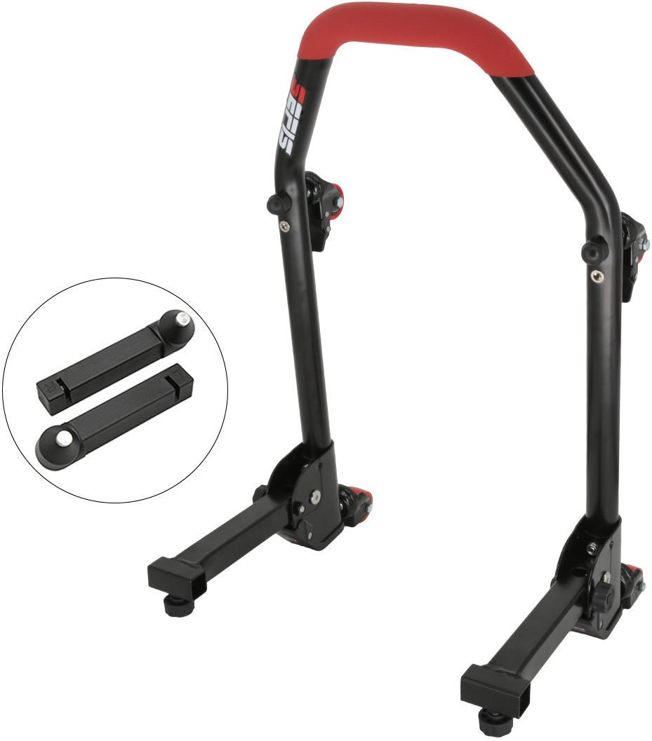 SEFIS M20U sklopný pojízdný univerzální moto stojan přední - trny