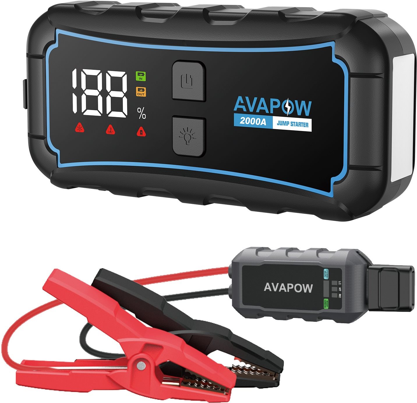 AVAPOW E5 PRO 12V jump starter 2000A 12000mAh