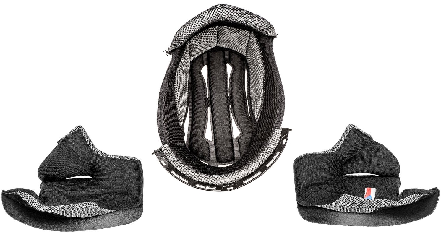 CASSIDA lícnice a klobouk pro přilby Cross Cup Two/Sonic (černá/šedá) vel. XS