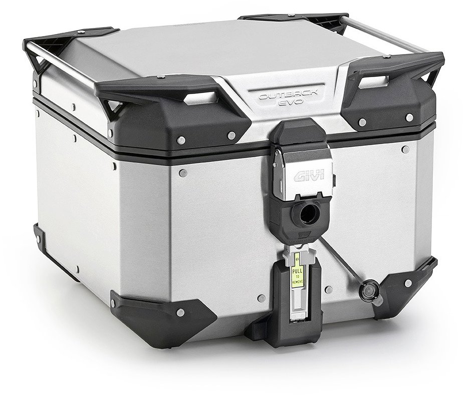 GIVI OBKEV42A Trekker Outback Evo Smart - černý hliníkový moto kufr Monokey